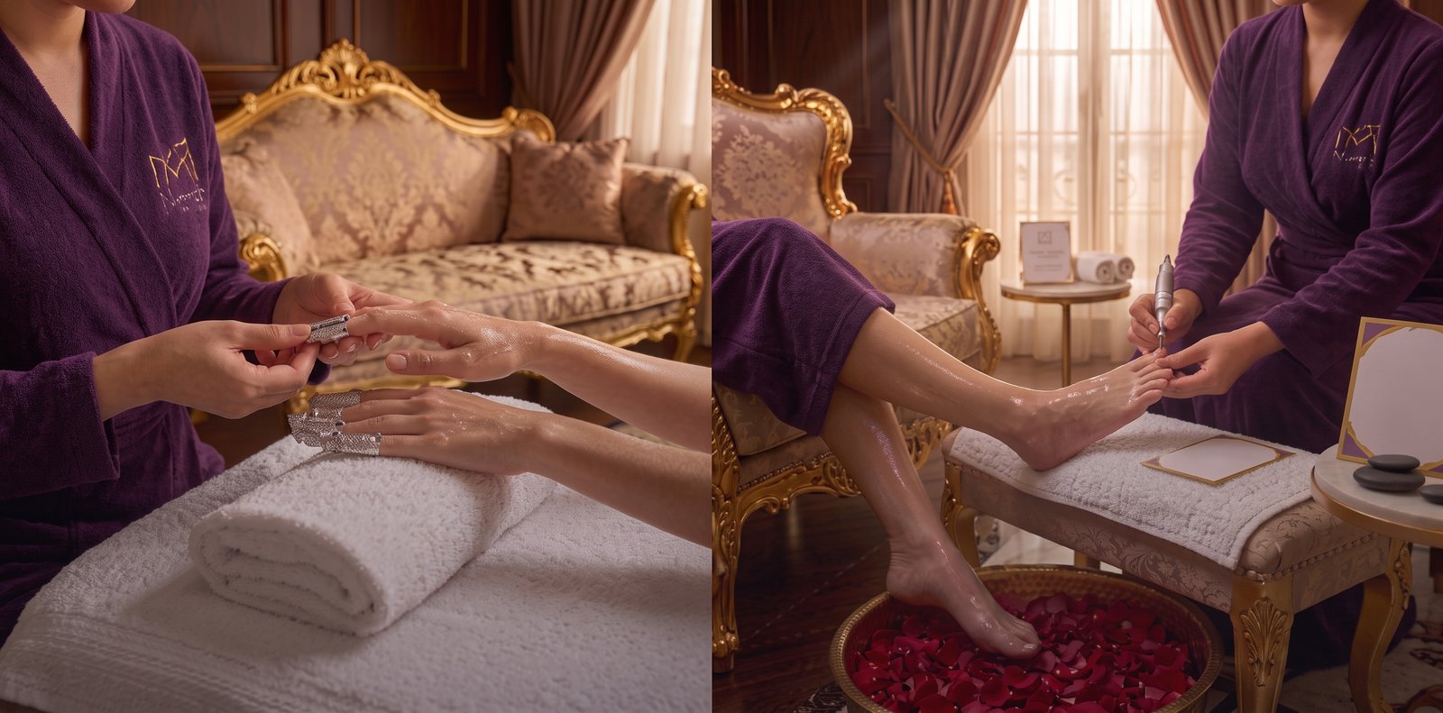 Korean Glass Skin Mani-Pedi Combo
