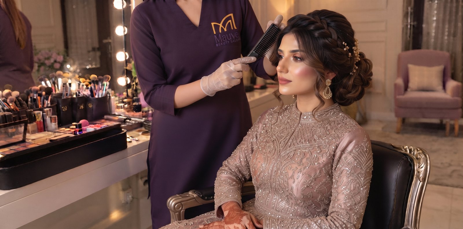 Hair Styling with Makeup