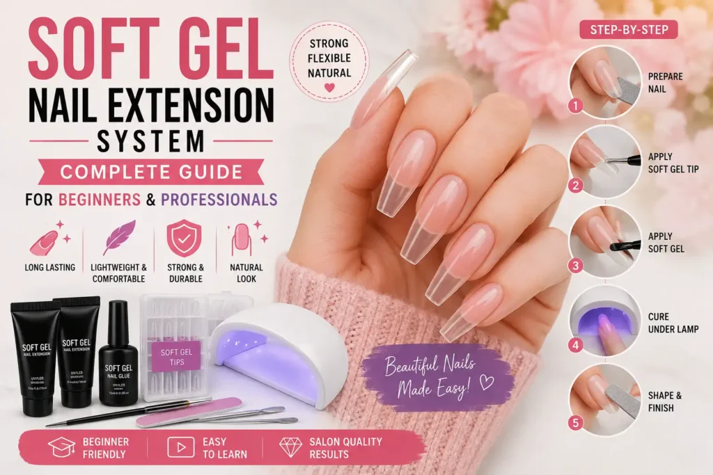 Soft Gel Nail Extension System Complete Guide for Beginners and Professionals