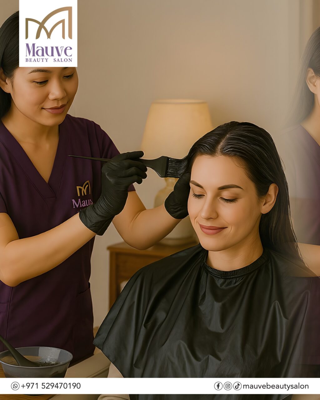 Instagram post from mauve.beauty.salon. This post is in position 4.