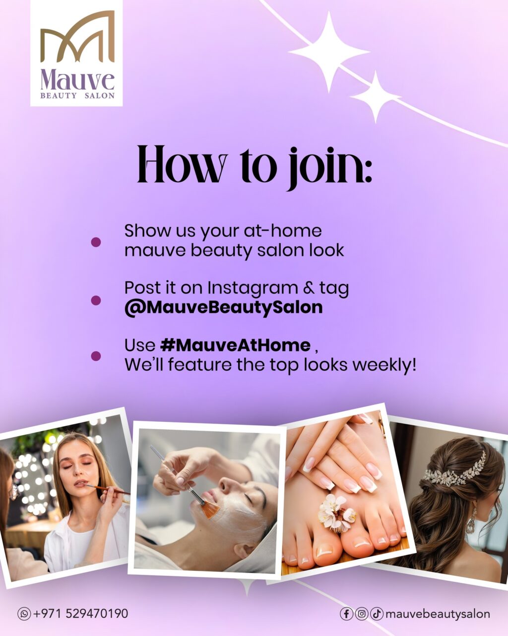 Instagram post from mauve.beauty.salon. This post is in position 1.